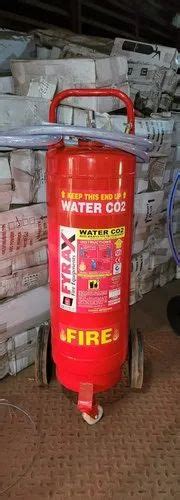 Mild Steel Fyrax Water CO2 Wheel Mounted Fire Extinguisher For