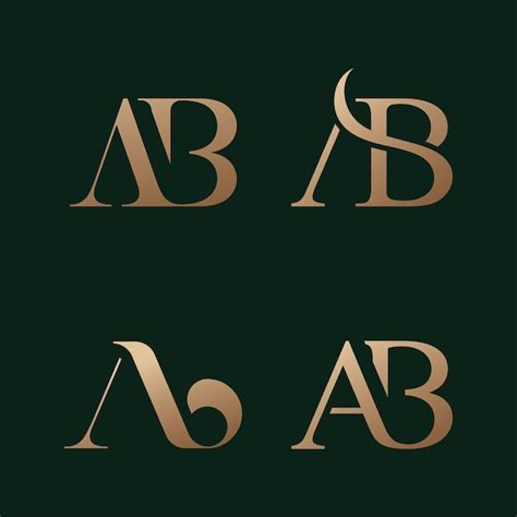 Premium Vector Ab Logo Vector Modern Letter Design Concept