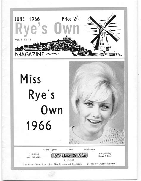 Miss Ryes Own 1966 Ryes Own Magazine