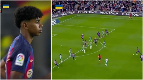 Lamine Yamal plays stunning pass on Barcelona debut vs Betis