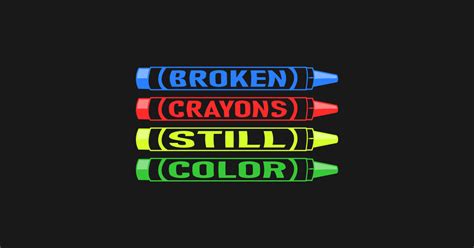 Broken Crayons Still Color Mental Health Matters Sticker Teepublic