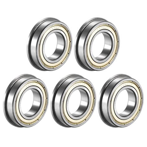 Uxcell F6904ZZ Flanged Ball Bearing 20x37x9mm Double Metal Shielded