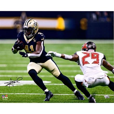 Alvin Kamara New Orleans Saints Autographed X Black Horizontal