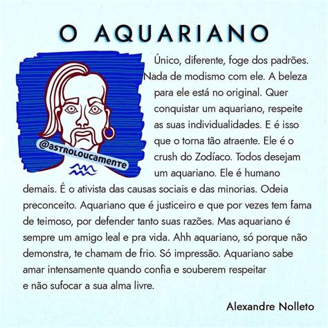 Aquariano Nasce Em Que Mês - O aquariano ♒ Conhece algum? Versão adaptada de @alexandrenolleto ...