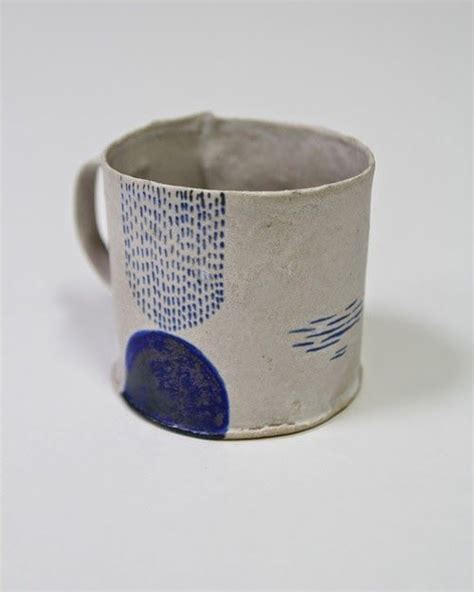 Enhabiten Bddw Beautiful Ceramic Mug With Indigo Pattern Ceramics