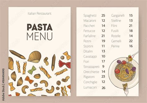 Restaurant Or Cafe Dining Menu Template With Plate Of Cooked Delicious