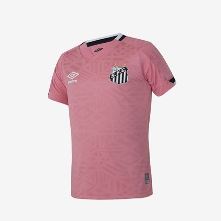 Camisa Juv Umbro Santos Outubro Rosa Camisa Juv Umbro Santos