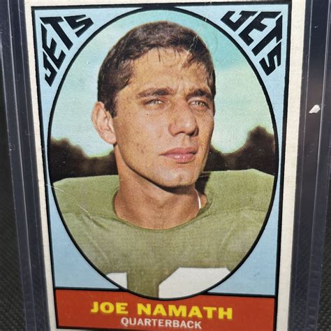 Topps Football Joe Namath New York Jets Hof Crease Ebay