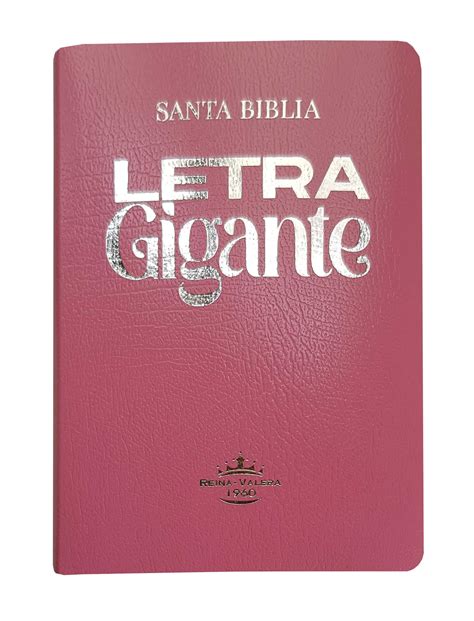 Biblia Rvr Letra Gigante Puntos Concordancia Covertex Rosado