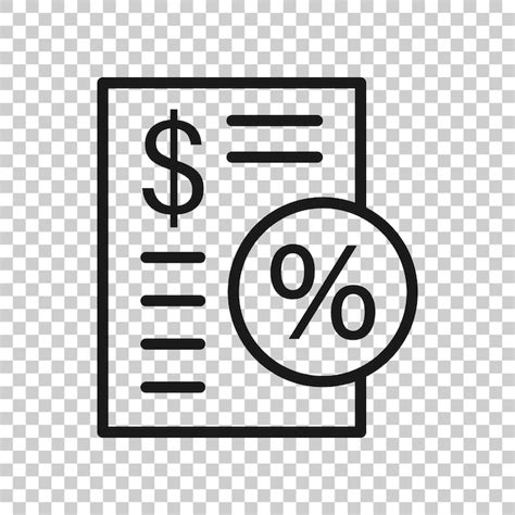 Ic Ne De Paiement D Imp T En Style Plat Illustration Vectorielle De