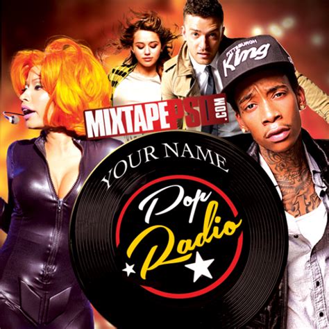 Mixtape Template Pop Radio Graphic Design Mixtapepsds Com