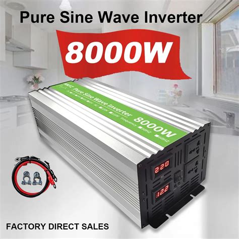 Inversor De Onda Sinusoidal Pura De 8000w 6000w 5000w Cc 12v 24v A Ca 220v 50hz 60hz