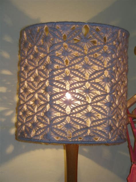 Knitted Lampshade Macrame Lamp Macrame Lamp Shade Diy Lamp Shade