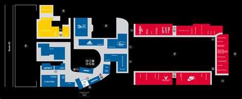 Aurora Outlet Mall Map | Color 2018