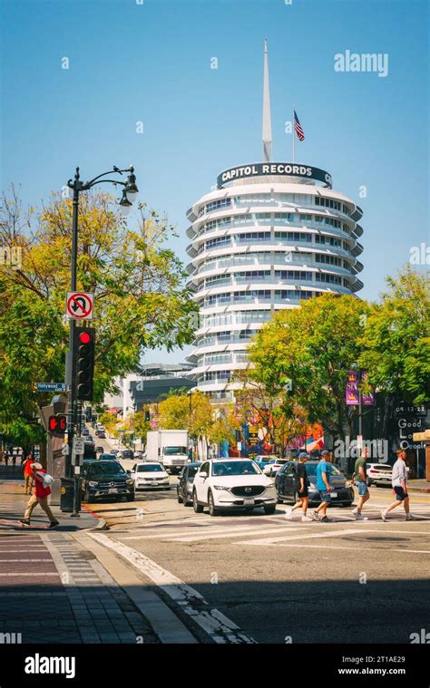 Los Angeles California Usa April 26 2023 The Capitol Records