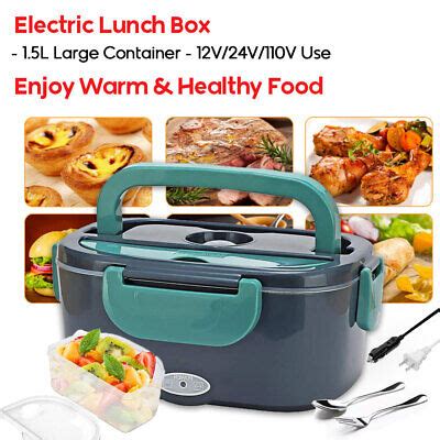 Electric Lunch Box Food Heater W Heated Container For Adults L