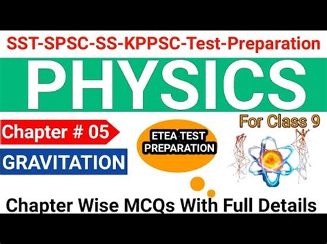 Physics MCQs For SST SPSC Test Preparation 9th Class Physics MCQsUnit