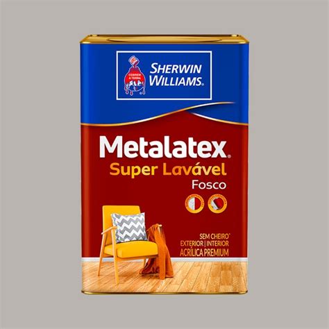 METALATEX FOSCO PERFEITO SUPERLAVÁVEL CINZA URBANO 18L TINTAS PALMARES