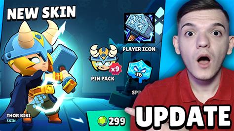 NOUL UPDATE CU SKINUL THOR BIBI SI BRAWL PASS PLUS CU CODUL MADALIN