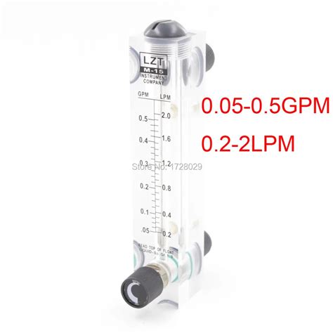 Lzt T Adjustable Liquid Flowmeter Gpm Lpm Water Flow