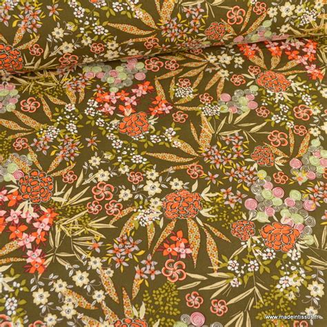 Tissu Liberty Fleuri Imprim E Fleurs Au M Tre