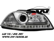 SW DRL Scheinwerfer Seat Ibiza 6L 03 08 LED Tagfahrlicht R87 Chrome