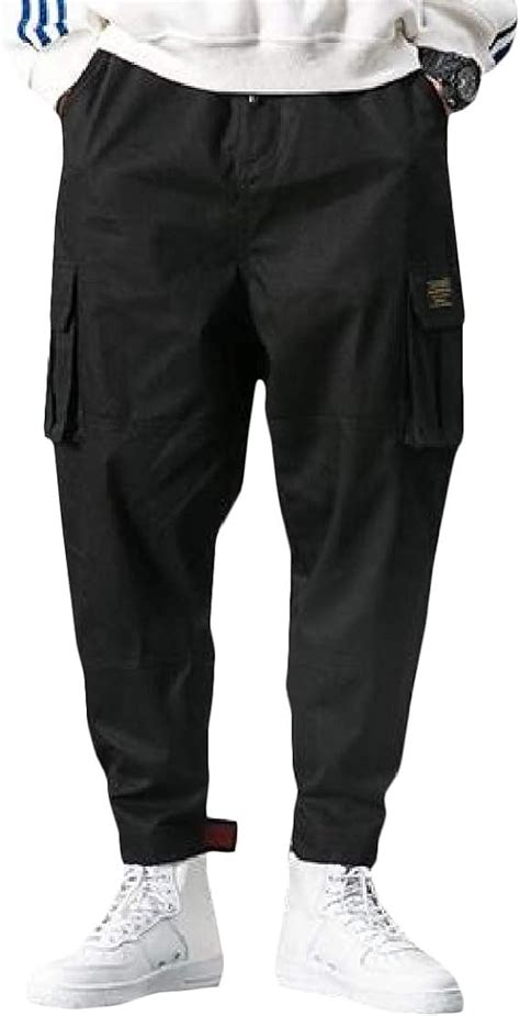 H E Pantalones holgados de algodón para hombre Amazon es Ropa y