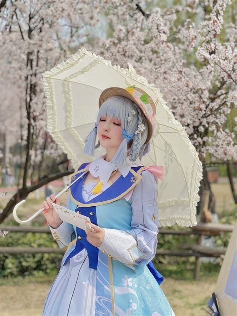 荣小兔头 On Twitter 花时来信💌 神里綾華 神里绫华 Genshin 原神 コスプレ Cosplay