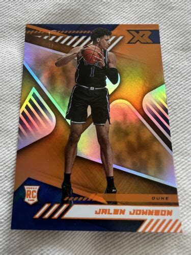 2021 22 Panini Chronicles Draft Picks XR Orange 173 Jalen Johnson