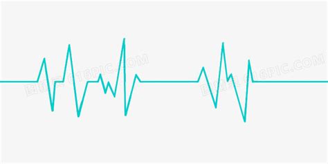 蓝色线条心电图图片免费下载png素材编号1pkiqe37z图精灵