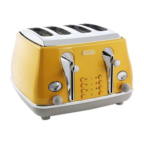 De Longhi Ctoc Y Icona Capitals Slice Toaster With Defrost