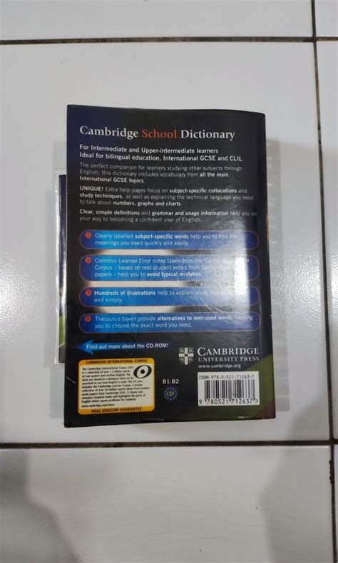 Kamus Cambridge School Dictionary Original Buku And Alat Tulis Buku Di