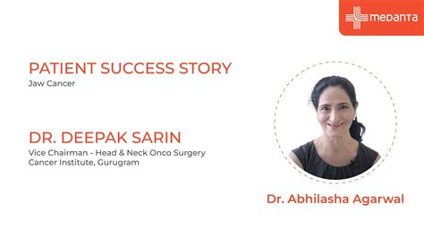 Patient Success Story Jaw Cancer Dr Deepak Sarin Medanta YouTube