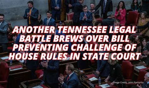 Another Tennessee Legal Battle Brews Over Bill Preventing Challenge Of