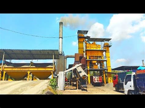 Proses Produksi Aspal Pembuatan Aspal Asphalt Mixing Plant Youtube