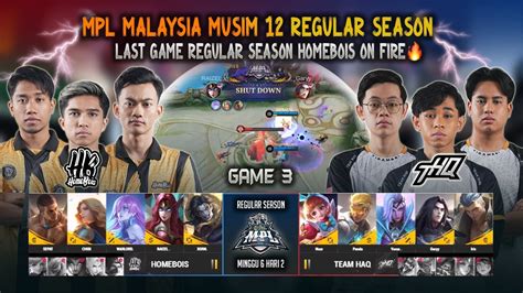 Homebois Tutup Regular Season Dengan Kemas Homebois Vs Team Haq Game