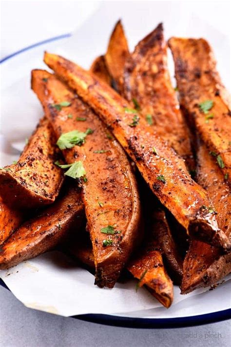 Spicy Roasted Sweet Potato Wedges Recipe Add A Pinch