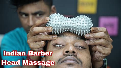 Asmr Head Massage By Indian Barber Neck Cracking Head And Neck