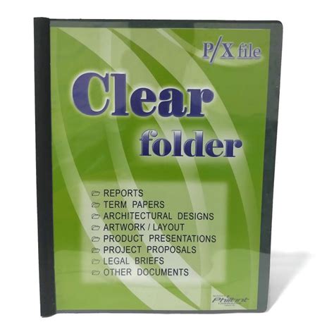 Folder P X Sliding Clear Folder Short Supplies Delivery