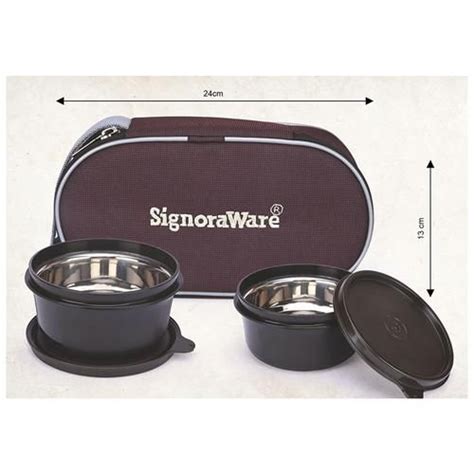 Buy Signoraware Monarch Midday Microsafe Lunch Box With Bag Leak