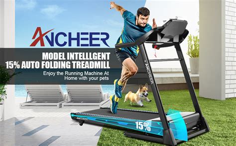 Ancheer Treadmil Treadmill With Inclin Auto 15 And App
