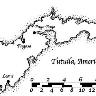 Map of Tutuila, showing geographic features discussed in the text ...