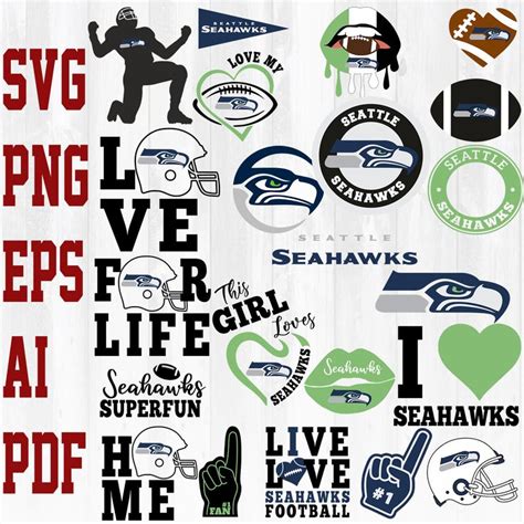 Seattle Seahawks Logo Svg Nfl Bundle Svg Png Eps Ai Pdf Digital