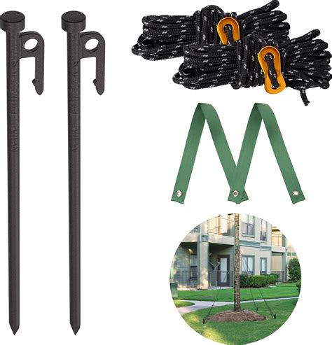 Tree Stake Kit Heavy Duty Tree Stakes And Supports For Leaning Trees