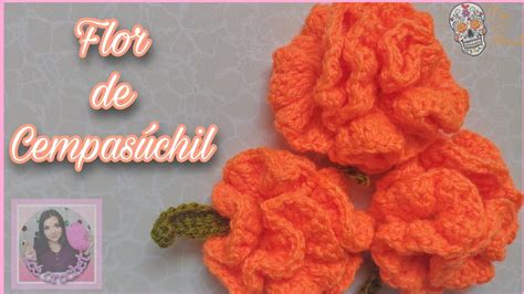 FLOR DE CEMPASÚCHIL A CROCHET DÍA DE MUERTOS YouTube