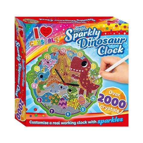 Create Your Own Sparkly Dinosaur Clock Hobbycraft