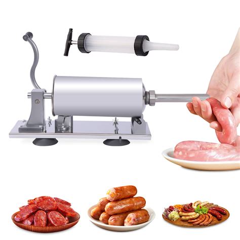 Manual Sausage Stuffer Home Horizontal Chicken Sausages Maker Stainless