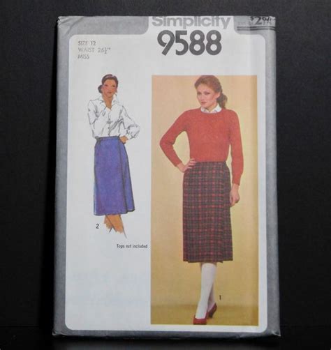 Simplicity Misses Wrap Skirts Pattern Uncut Vintage Etsy