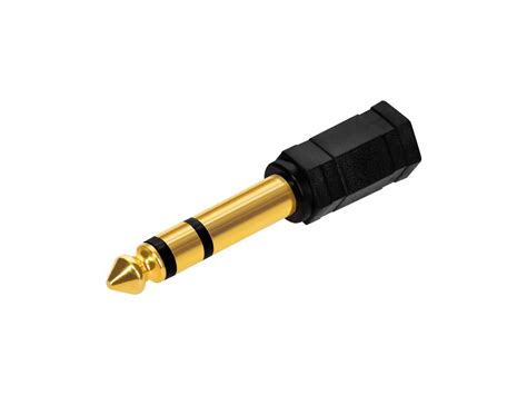 Monoprice Gold Plated 1 4in Male To 3 5mm Female Audio Headphone Stereo