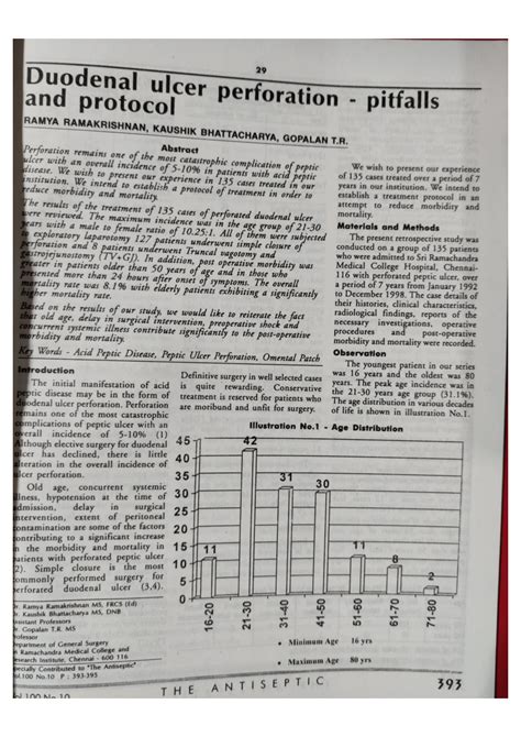 (PDF) Duodenal ulcer perforation - pitfalls and protocol